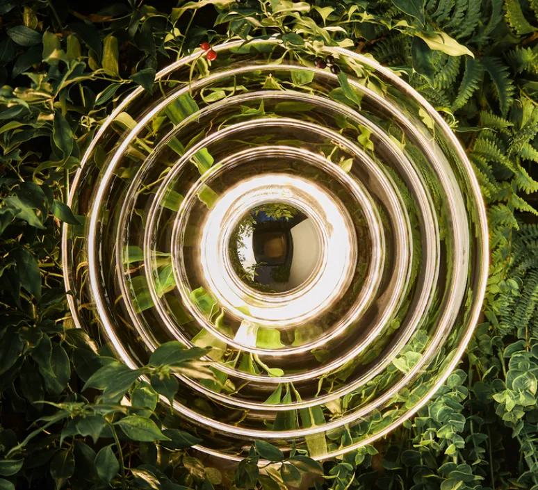 Applique*Tom Dixon Applique murale, Press Large, , IP45, LED, dim, 2700K, 500 lm, L35cm, H35cm - transparent