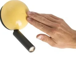 Applique*Faro Applique murale, Press, liseuse, , LED, 3000K, 180lm, L10,4cm, H21,3cm - jaune