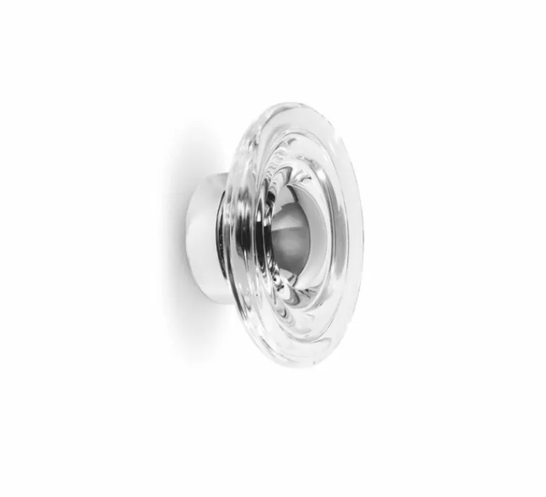Applique*Tom Dixon Applique murale, Press Mini, , IP55, LED, dim, 2700K, 500 lm, L21,5cm, H21,5cm - transparent