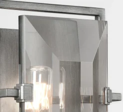 Applique*Hudson Valley Lighting Applique murale, Prism, , L18cm, H22,8cm - graphite