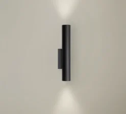 Applique*LEDS C4 Applique murale, Prolix, , LED, dim, 2700K, 325 lm, Ø3,8cm, H24cm - noir