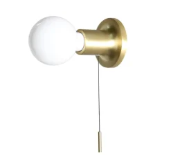 Applique*Carpyen Applique murale, Punt avec interrupteur, , Ø10cm, H8cm - or satiné