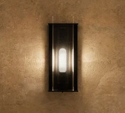 Applique murale, Quadratube W1, noir, L11,9cm, H30cm - Sammode