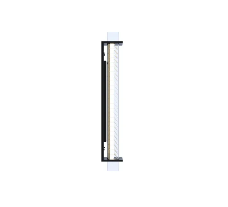 Applique murale, Quadratube W4, champagne, LED, dim, 2700K, 800 lm, L12cm, H68cm - Sammode