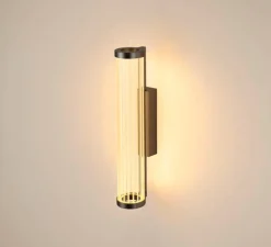 Applique*SLV Applique murale, Quimera, , LED, dim, 2700-3000K, 330 lm, Ø7,6cm, H41,3cm - bronze foncé mat