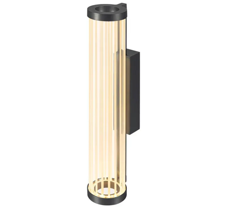 Applique*SLV Applique murale, Quimera, , LED, dim, 2700-3000K, 330 lm, Ø7,6cm, H41,3cm - bronze foncé mat