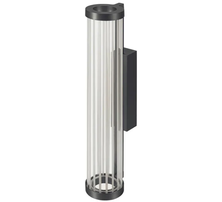 Applique*SLV Applique murale, Quimera, , LED, dim, 2700-3000K, 330 lm, Ø7,6cm, H41,3cm - bronze foncé mat