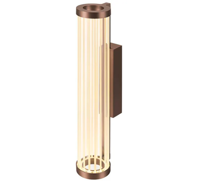 Applique*SLV Applique murale, Quimera, , LED, dim, 2700-3000K, 330 lm, Ø7,6cm, H41,3cm - cuivre foncé mat