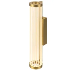 Applique murale, Quimera, laiton brossé, LED, dim, 2700-3000K, 330 lm, Ø7,6cm, H41,3cm - SLV