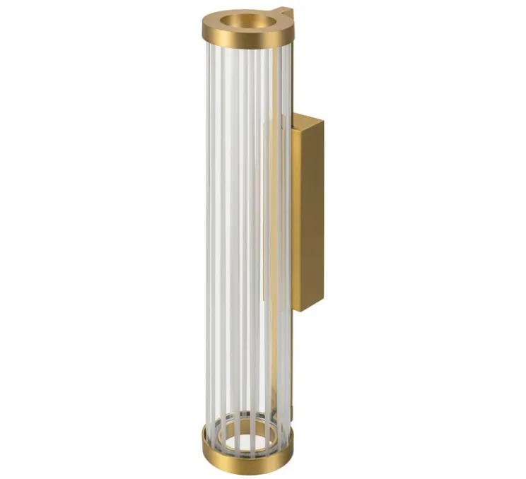 Applique murale, Quimera, laiton brossé, LED, dim, 2700-3000K, 330 lm, Ø7,6cm, H41,3cm - SLV