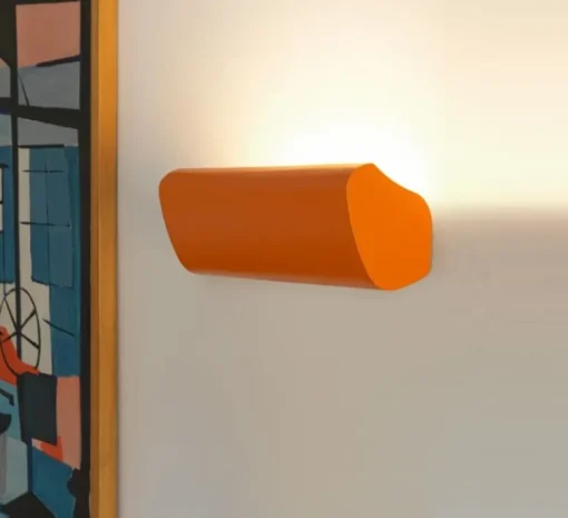 Applique*Nemo Lighting Applique murale, Radieuse, réédition Le Corbusier, , L33,4cm, H13,4cm - orange