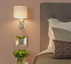 Applique*Astro Applique murale, Ravello LED Leader, , L20cm, H35cm - blanc, nickel