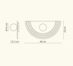 Applique*Robin Applique murale, Regina Wall, , L48cm, H25cm - black recycled plastic