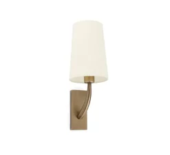 Applique*Faro Applique murale, Rem, , L16,5cm, H47cm - vieil or, beige