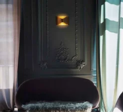 Applique*DCW éditions Paris Applique murale, Respiro Wall M, , LED, dim, 2700K, 1000 lm, L23cm, H14,5cm - or