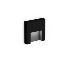 Applique*Wever&Ducré Applique murale, Reto 0.8, , LED, 3000K, 90 lm, L8cm, H8cm - noir mat