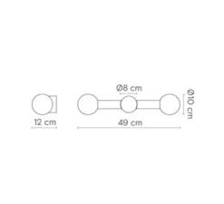 Applique*Robin Applique murale, Rigoberta direct duo, , L26cm, H27,5cm - or