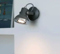 Applique*Faro Applique murale, Ring, , H10cm - noir