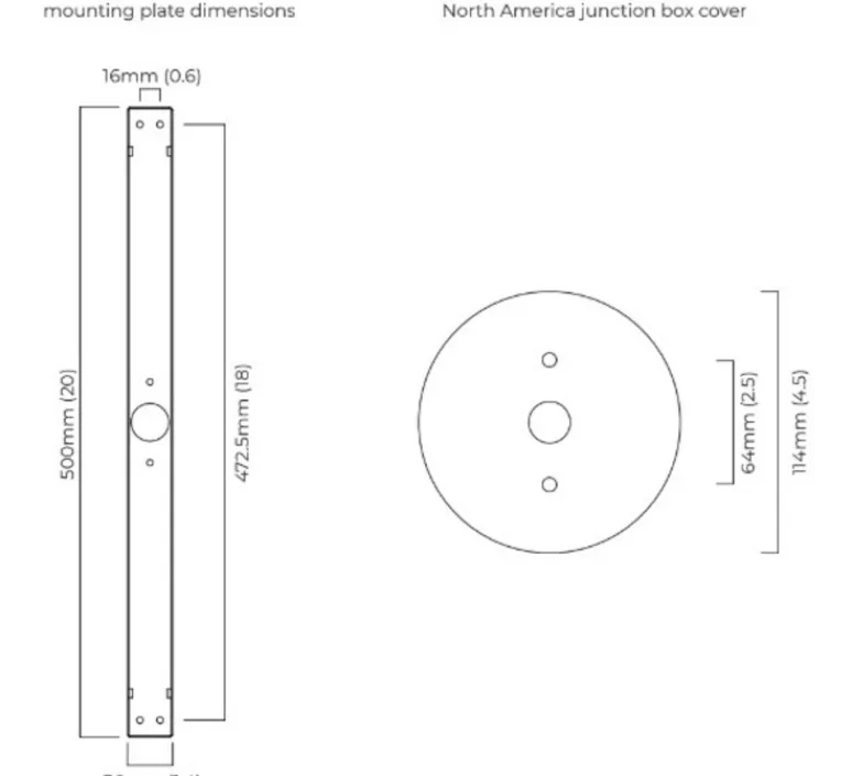 Applique*CTO lighting Applique murale, Ring Tall, , Ø12cm, H54cm - argent