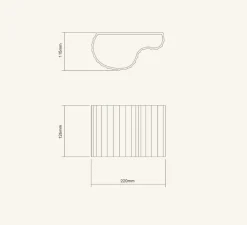 Applique*Lobo Atelier Applique murale, Rippo, , L22cm, H12,6cm - blanc coquillage