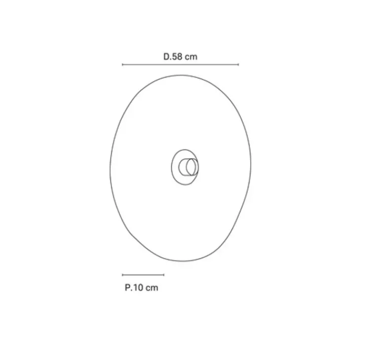 Applique*Market Set Applique murale, Rivage S, , Ø58cm, P10cm - naturel