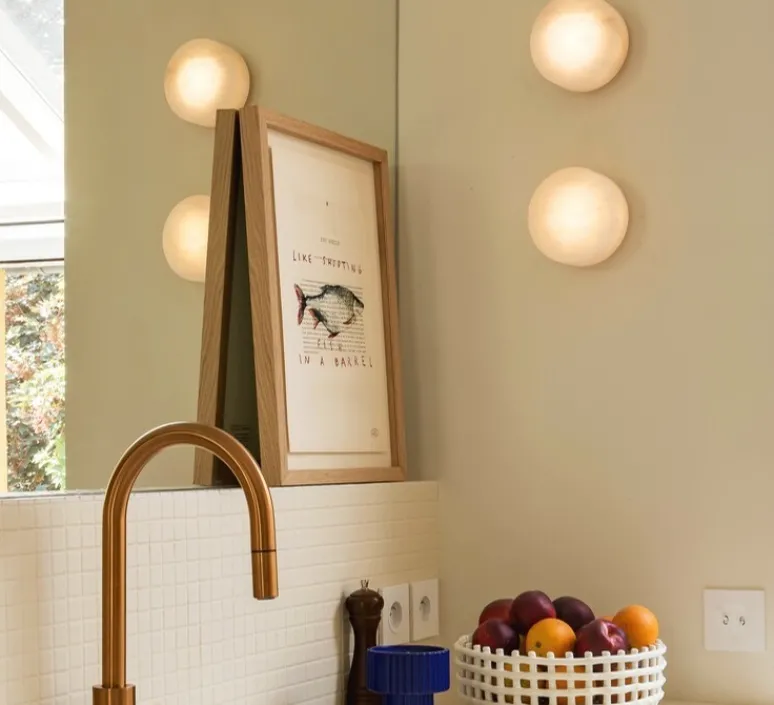 Applique*Robin Applique murale, Rock IP44, , IP44, LED, 3000K, 350lm, L14cm, H14cm - Albâtre