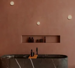 Applique*Robin Applique murale, Rock IP44, , IP44, LED, 3000K, 350lm, L14cm, H14cm - Albâtre