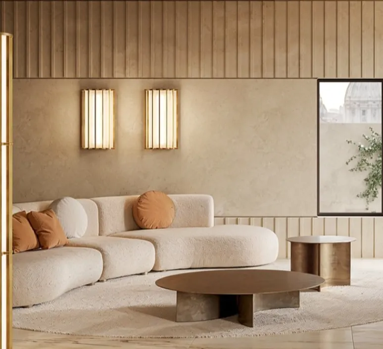 Applique*Panzeri Applique murale, Roma, , LED, dim, 2700K, 1416 lm, L36,3cm, H63cm - bronze