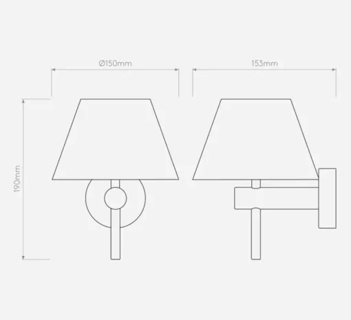Applique*Astro Applique murale, Roma, , IP44, L15cm, H19cm - Lighting or mat