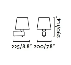 Applique murale, Room, noir, H29cm - FARO