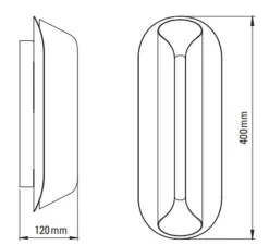 Applique*DCW éditions Paris Applique murale, Rosalie, , LED, dim, 2700k, 1200 lm, L15cm, H40cm - or