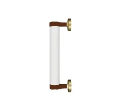 Applique*Robin Applique murale, Roseline, , doré, marron, IP44, LED, 2700K, 500 lm, L11cm, H36cm - transparent