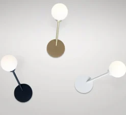 Applique murale, Row, noir, Ø8cm, H29cm - Atelier Areti