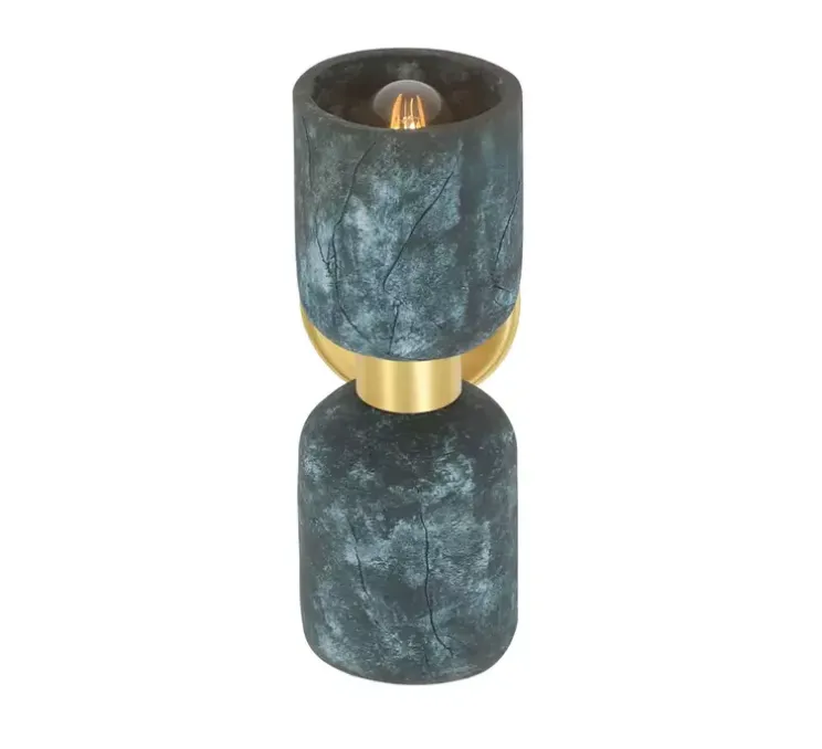 Applique murale, Sakura, blue terre, laiton satiné, L11cm, H29cm - Mullan Lighting