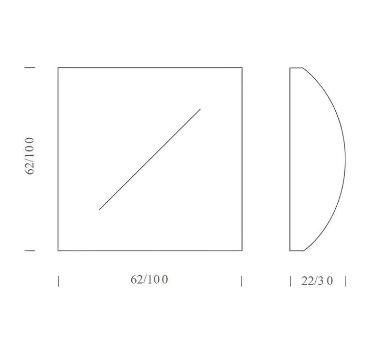 Applique*Nemo Lighting Applique murale, Saori, , Ø62cm, H22cm - blanc