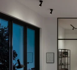 Applique murale, Sara On Base 1.1, noir, Ø8,2cm, H16cm - Wever & Ducré