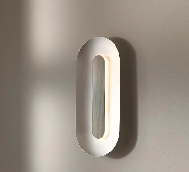 Applique*Nuura Applique murale, Sasi large, , LED, 3000K, 1996lm, L27,5cm, H65cm - argent