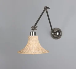 Applique*Mullan Lighting Applique murale, Savannah Small, , Ø24cm, H65cm - argent antique