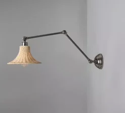 Applique*Mullan Lighting Applique murale, Savannah Small, , Ø24cm, H65cm - argent antique