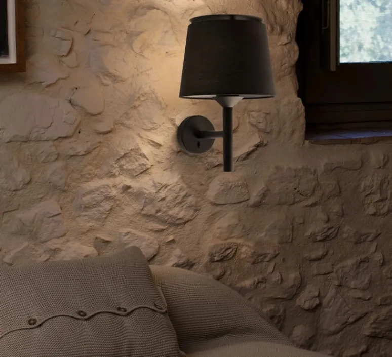 Applique*Faro Applique murale, Savoy, , L23cm, H39,2cm - noir