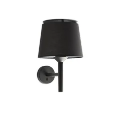 Applique*Faro Applique murale, Savoy, , L23cm, H39,2cm - noir