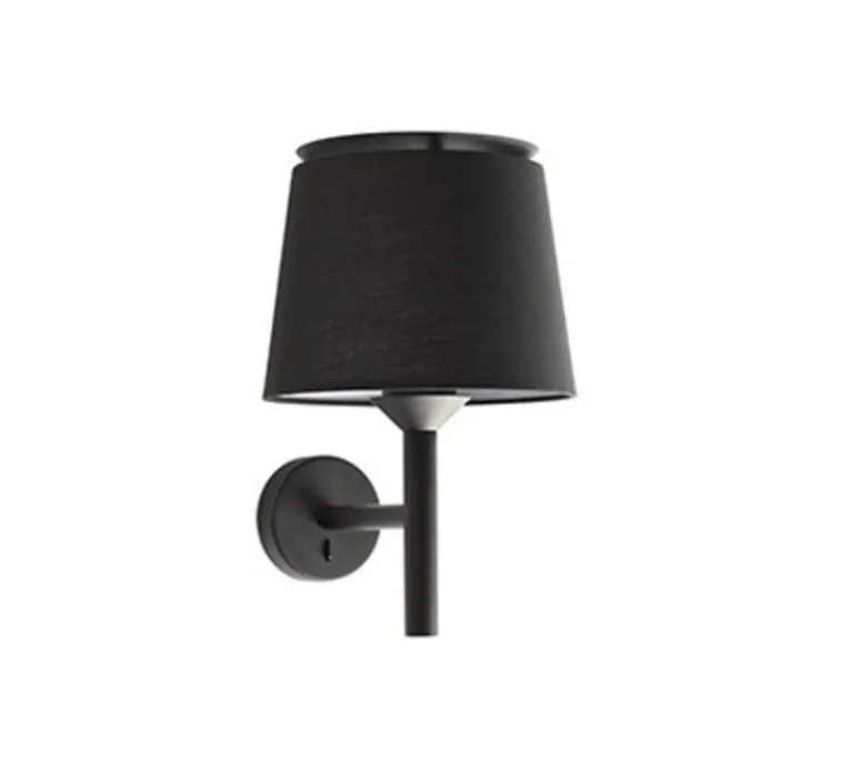 Applique*Faro Applique murale, Savoy, , L23cm, H39,2cm - noir