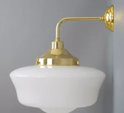 Applique*Mullan Lighting Applique murale, Schoolhouse, , L38cm, H35cm - laiton poli