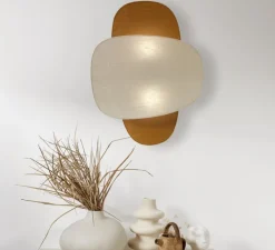 Applique*Market Set Applique murale, Screen 70's double, , L57cm, H76cm - gris bouleau, jaune curry