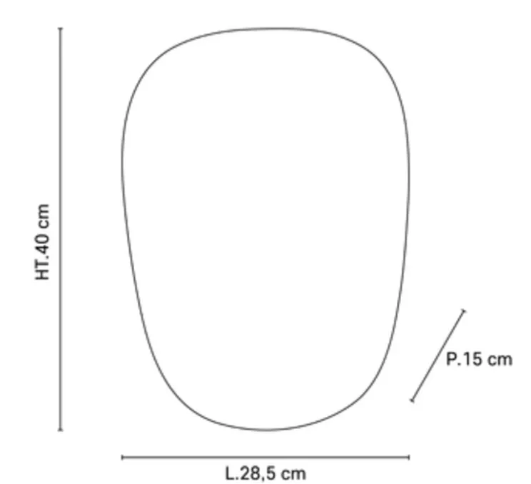 Applique murale, Screen 70's, gris bouleau, L28,5cm, H40cm - Market Set