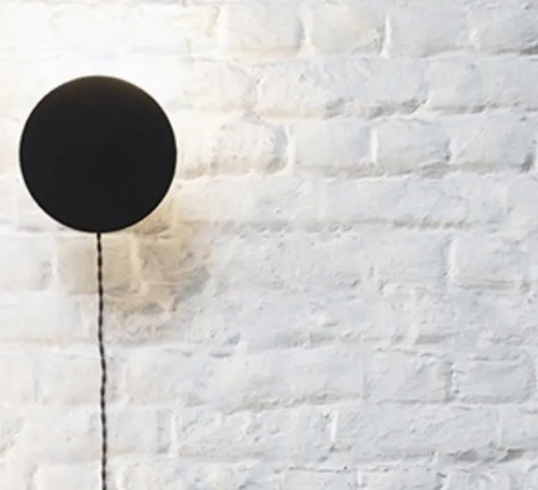 Applique*Serax Applique murale, Scudo, , Ø20cm, P8cm - noir