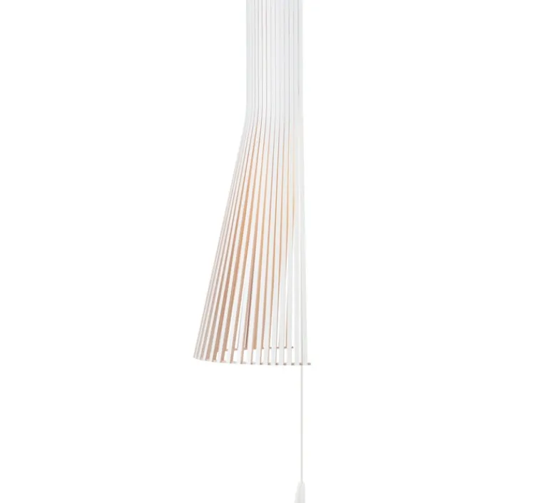 Applique*Secto Design Applique murale, Secto 4230, câble+interrupteur, , 3000K, 370lm, H60cm, L30cm - blanc