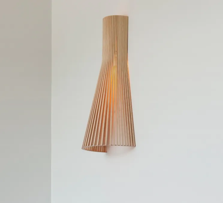 Applique murale, Secto 4231, noyer, avec câble H45cm - Secto Design