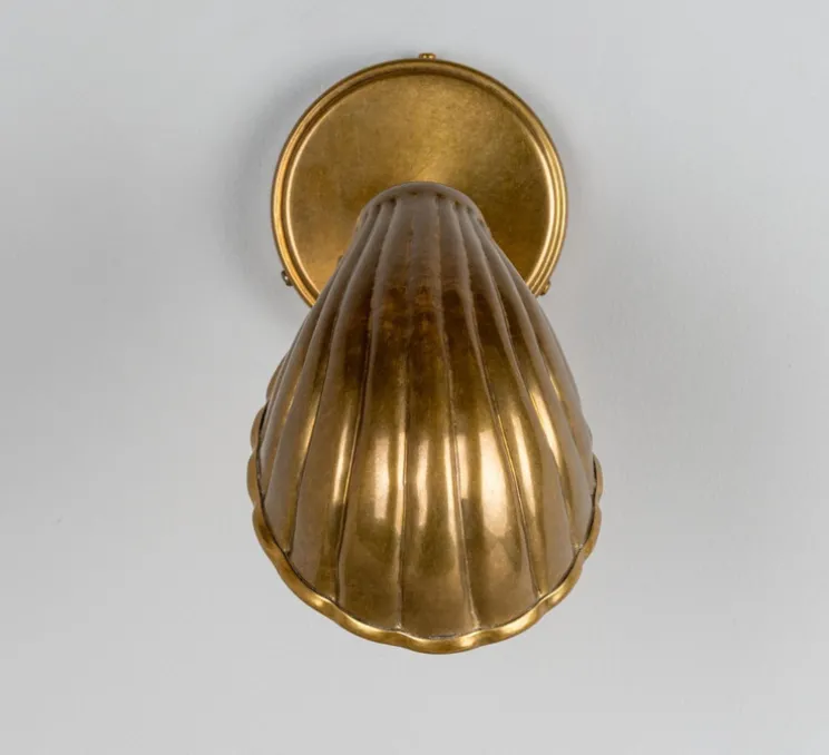 Applique murale, Shell, bronze, Ø12cm, H26.5cm - Mullan Lighting