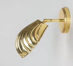 Applique murale, Shell, or, Ø12cm, H26.5cm - Mullan Lighting